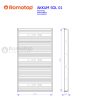 Hátsó hőtároló szett SOLID design kandallóhoz