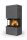 Romotop CARA C N 62 thermaline sötét szürke Design kandalló
