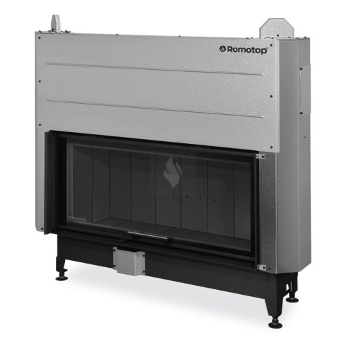 Romotop HEAT 3G L 110.50.06 Légfűtéses kandallóbetét, fekete béléssel