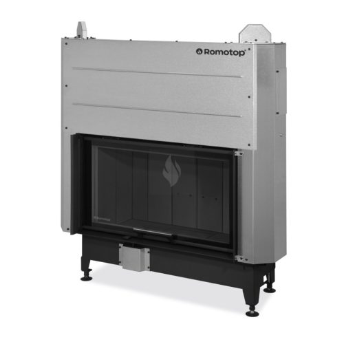 Romotop HEAT T 3G L 88.50.06 Légfűtéses kandallóbetét, fekete béléssel