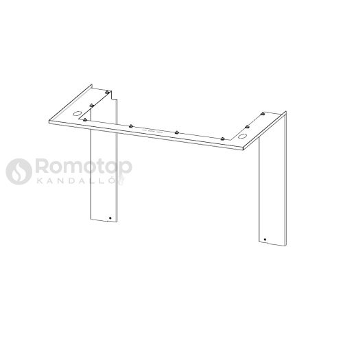 RAM11 takarókeret Romotop Impression IC2LF kandallóbetéthez
