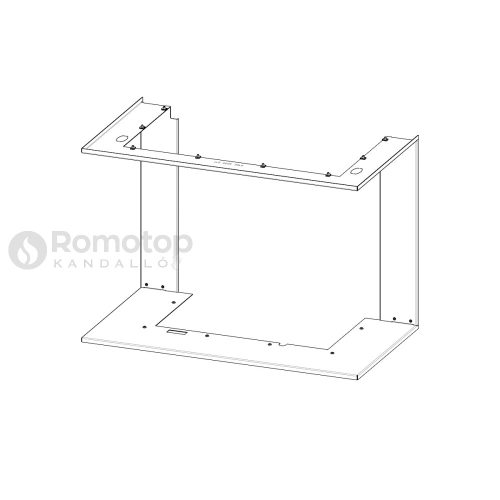 RAM12 takarókeret Romotop Impression IC2LF kandallóbetéthez