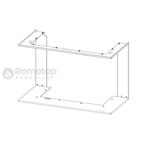 RAM12 takarókeret Romotop Impression IC2LG kandallóbetéthez