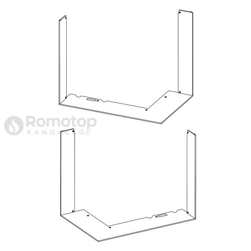 RAM14 takarókeret Romotop Impression I R/L 2LF kandallóbetéthez