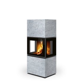 Romotop LERA C G három oldalas zsírkő Design kandalló