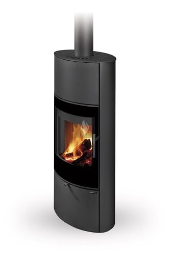 Romotop SONE G H 30 dekorüveg ajtós Lemez Kandallókályha - bővíthető hőtárolóval