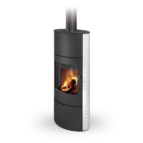   Romotop SONE H 11 Hullámos kerámia Kandallókályha - bővíthető hőtárolóval