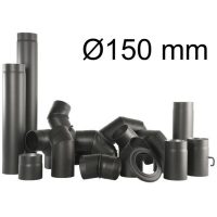 Ø150 mm füstcsövek és idomok